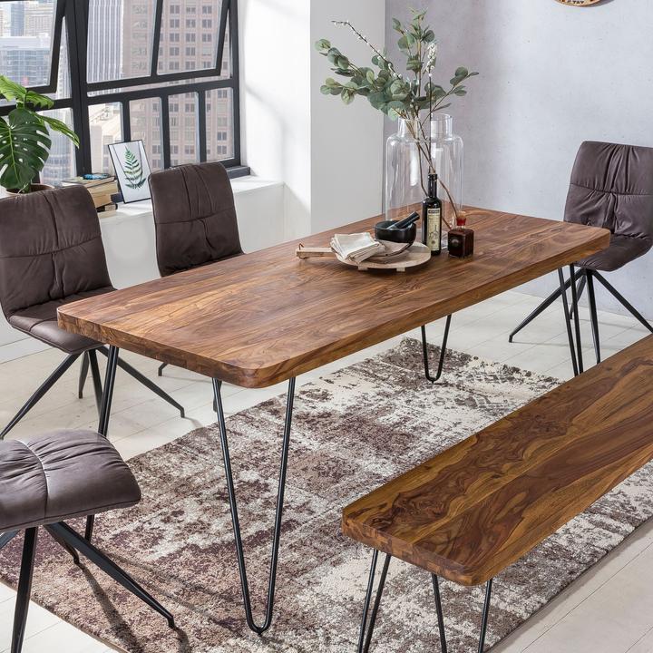Produktbild FineBuy Esstisch Braun (180 x 76 x 80 cm)