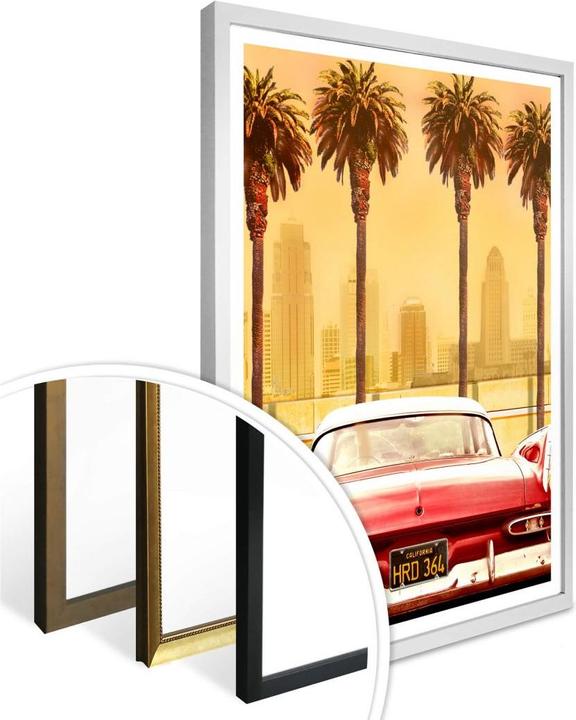 Produktbild Trenddeko Oldtimer in Los Angeles (40 x 50 cm)
