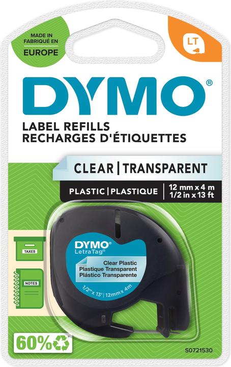 Actual product image Dymo Writing tape LetraTag (1.20 cm, Black)