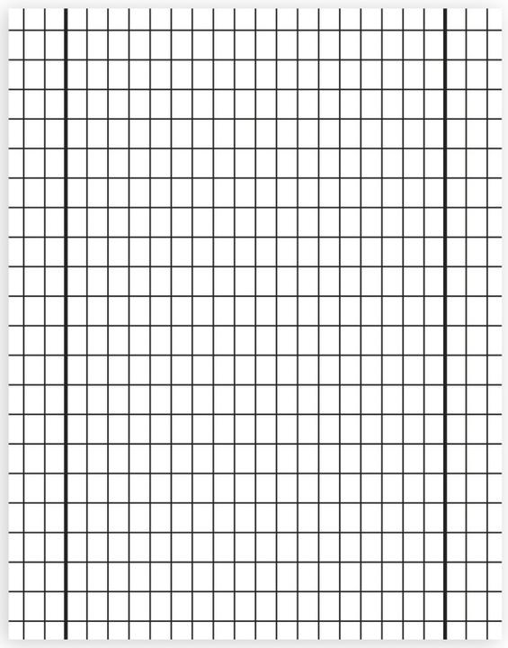 Produktbild Staufen Schulheft Premium Lineatur 29 rautiert DIN A4 Innen- und Aussenrand, 16 Blatt (A4, Harter Einband)