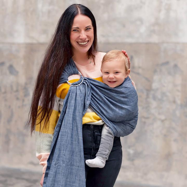 Produktbild Hoppediz Babytragetuch gewebter Ring-Sling (2 m)