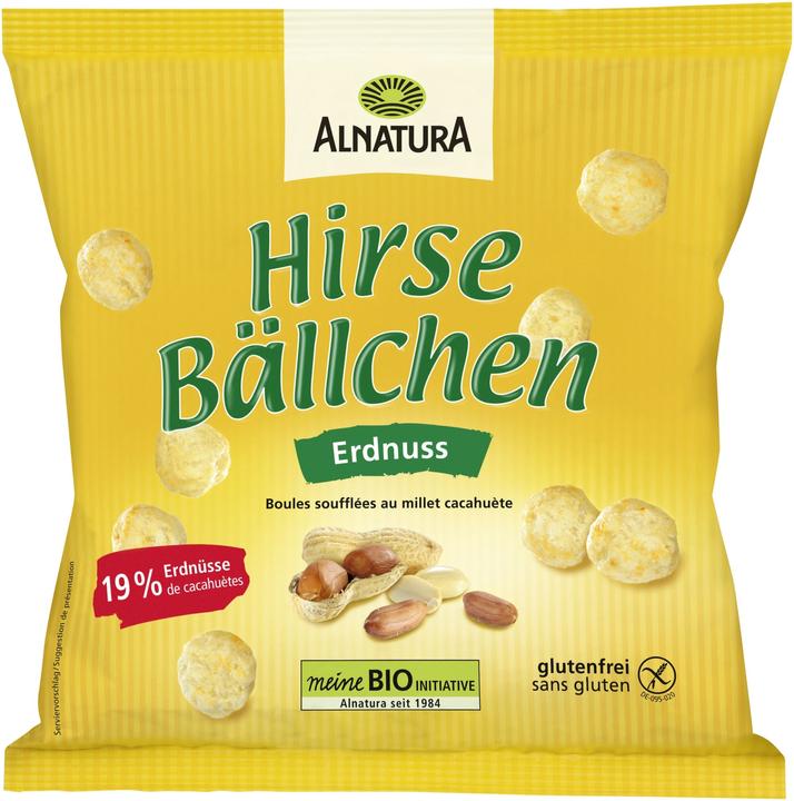Alnatura Bio Hirsebällchen Erdnuss (75 g)