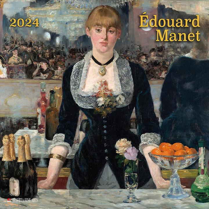 Edouard Manet 2024 (30 x 30 cm, Harter Einband, Französisch, Spanisch, Deutsch, Italienisch, Englisch, Tschechisch, Polnisch, Niederländisch)