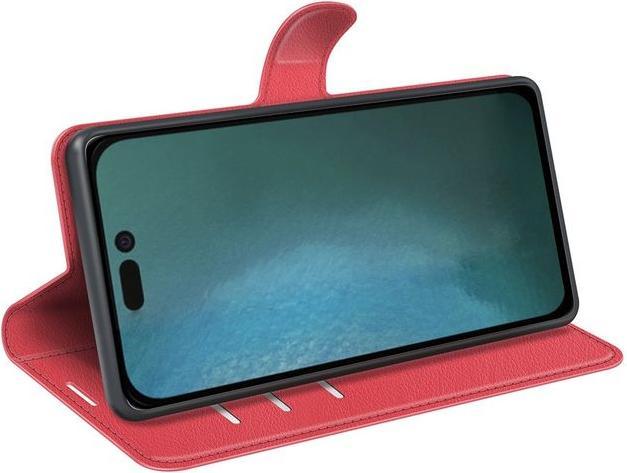 Produktbild MU Classic Litchi Leder Bookcover Series (Apple iPhone 14 Pro Max)