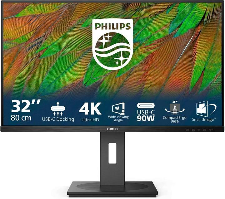 Image du produit Philips MMD 32B1U3900/00 Moniteur VA,,, Speakers, hauteur réglable, 2x HDMI, DisplayPort, PD (3840 x 2160 pixels, 31.50")
