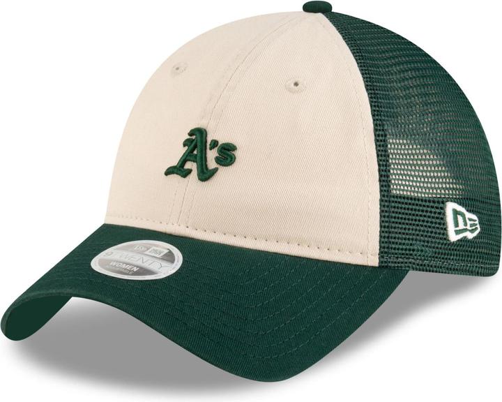 Actual product image New Era 9Twenty Mesh Damen Cap - Oakland Athletics Beige