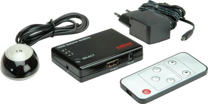 Image du produit Roline Commutateur HDMI 4K, 3 voies