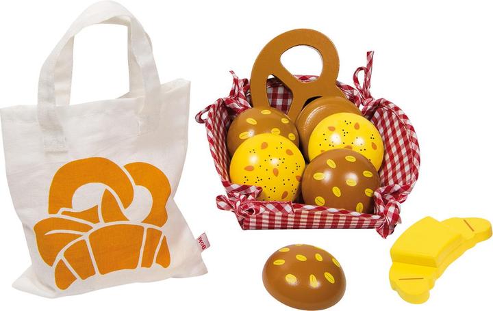 Goki Frühstück Korb/Picknick set mit hölzernen Brot