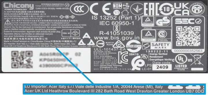 Produktbild Acer KP.04503.004 (45 W)