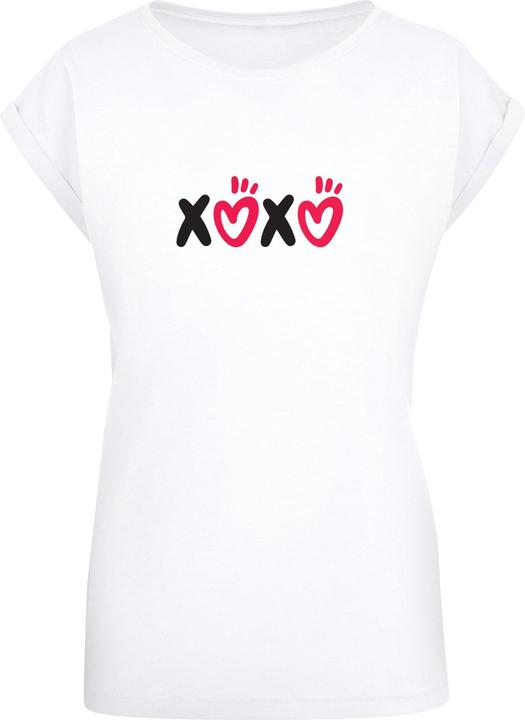 Actual product image Merchcode Ladies Valentines Day - XOXO Extended Shoulder Tee - 112689 (XS)