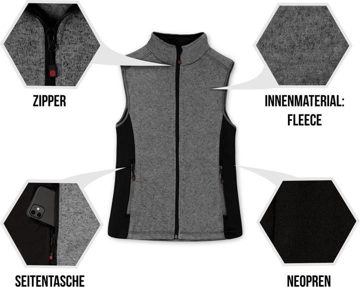 Actual product image Normani Ladies Knitted Vest "Kashechewan" - 8831 (XL)