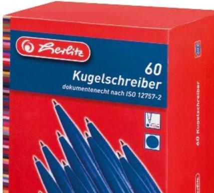 Produktbild Herlitz Kugelschreiber (Blau, 60 x)