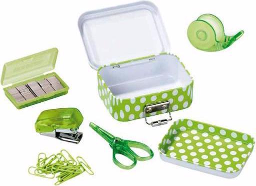Heftapparat Mini-Büro-Box mit Heftapparat inkl. Ersatzklammern