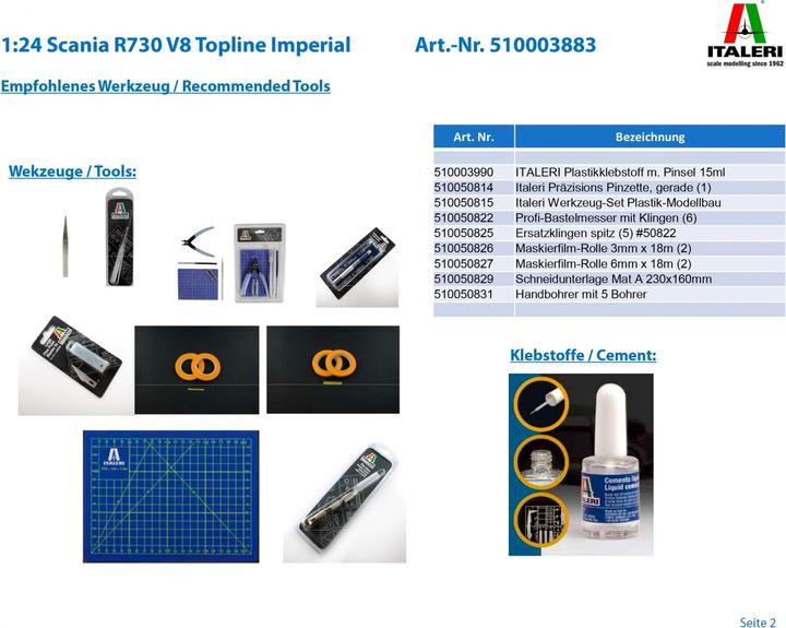 Immagine prodotto Italeri Scania R730 V8 Topline IMPERIAL