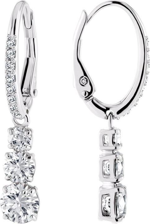 Immagine prodotto Swarovski attrarre orecchini a perno della trilogia (Acciaio inossidabile)