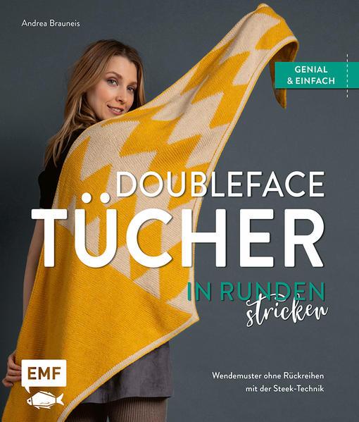 Produktbild Doubleface-Tücher in Runden stricken (Deutsch, Andrea Brauneis)