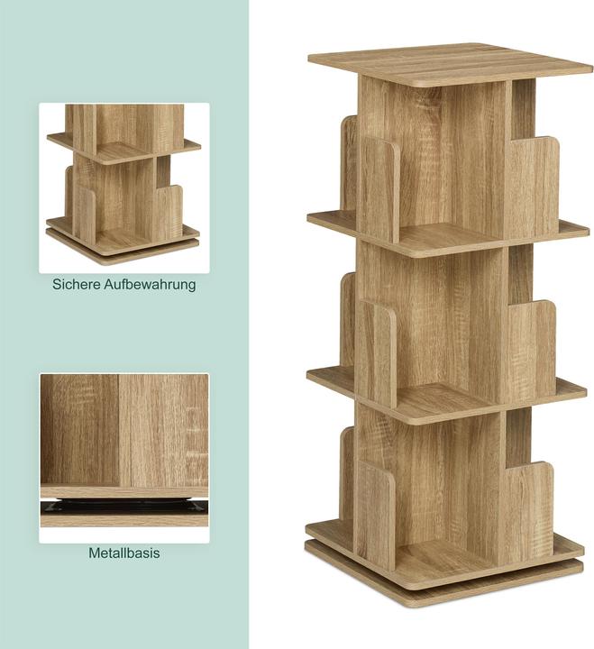 Actual product image Relaxdays Bücherregal (39 x 39 x 95 cm)