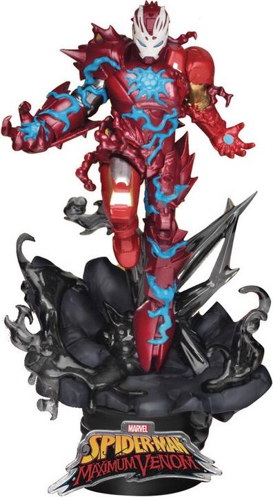 Actual product image Beast Kingdom Statua Marvel D-Stage Diorama Maximum Venom Iron Man
