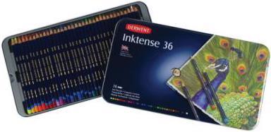 Image du produit Derwent Crayons aquarelle permanents Inktense (Multicolore, multicolore, 36 x)