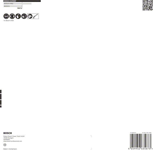 Produktbild Bosch Professional Zubehör EXPERT M480 Schleifnetz, 225 mm, G 120, 5 Stück (120)