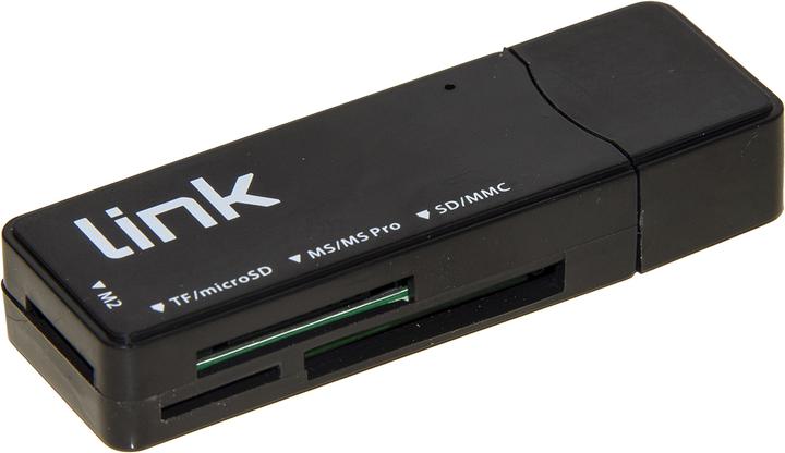 Immagine prodotto Card Reader Esterno USB 3.0 Bk Microdsd/Sd/Mmc/Ms/Mspro/Msdual (USB)