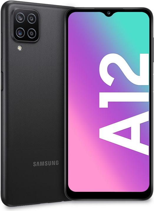 Produktbild Samsung Galaxy A12 (2021) (64 GB, Schwarz, 6.50", Dual SIM, 4G)