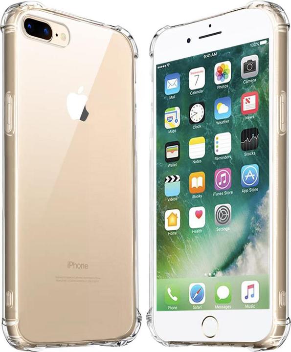 Techsuit - Shockproof Clear Silicone - iPhone 7 Plus / iPhone 8 Plus - Clear (Apple iPhone 8 Plus, Apple iPhone 7 Plus)