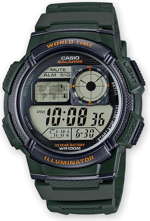 Immagine prodotto Casio Mod. ILLUMINATORE MONDIALE - 5 allarmi, batteria da 10 anni (44 mm)