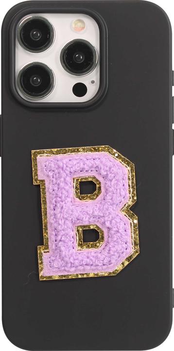 Image du produit PhoneLook Autocollant sticker pour téléphone/tablette/ordinateur brodé en 3D violet Lettre B