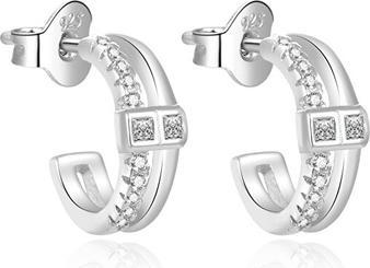 Immagine prodotto Beneto Orecchini ad anello in argento senza tempo AGUP2192L (L)