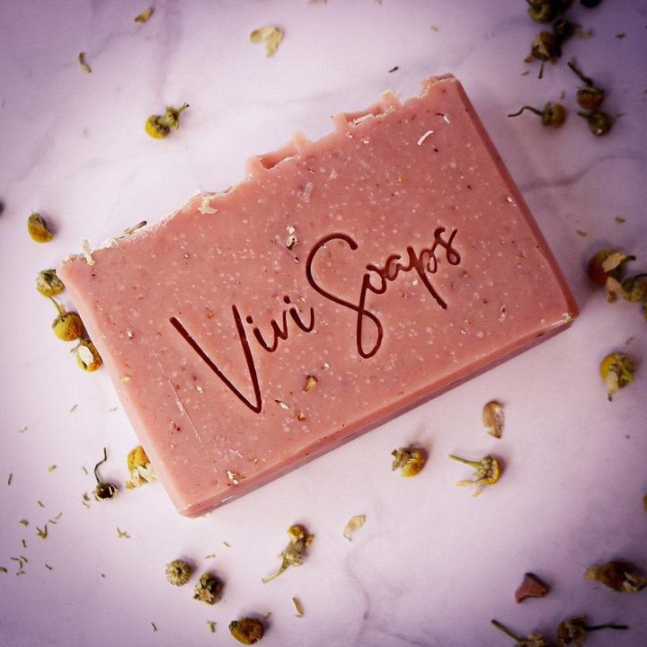 Actual product image Vivi Soaps Honey and Oats Exfoliating Soap (Hard soap)