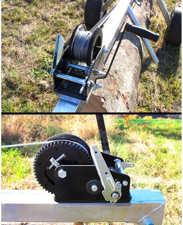 Actual product image Dema Seilwinde für Artikel 67997 Stammholzwagen mit 2 Rädern / Tragkraft 700 Kg