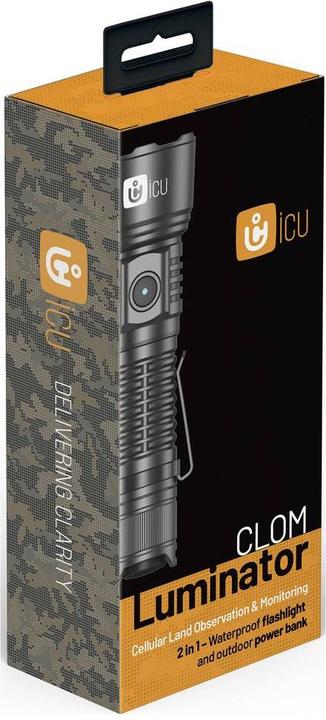 Actual product image ICUserver ICU Luminator LED Taschenlampe Grosse Reichweite, IP68 (wasserdicht), mit USB-Sch (1600 lm)