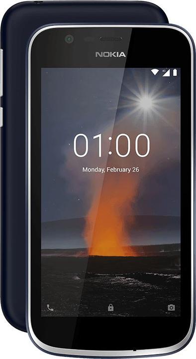Actual product image Nokia 1 (8 GB, Dark Blue, 4.50", Hybrid Dual SIM, 5 Mpx, 4G)