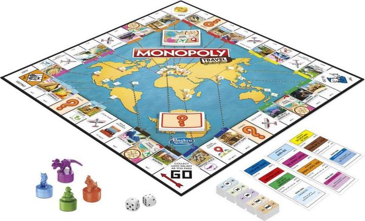 Actual product image Hasbro Gaming Monopoly Travel World Tour Monopoly Travel World Tour Board game Family (Swedish)