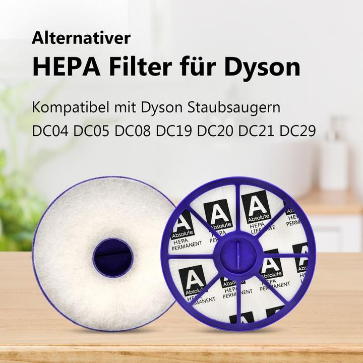 Produktbild Hermex Kompatibler HEPA Filter für Dyson DC04 DC05 DC08 DC19 DC20 DC21