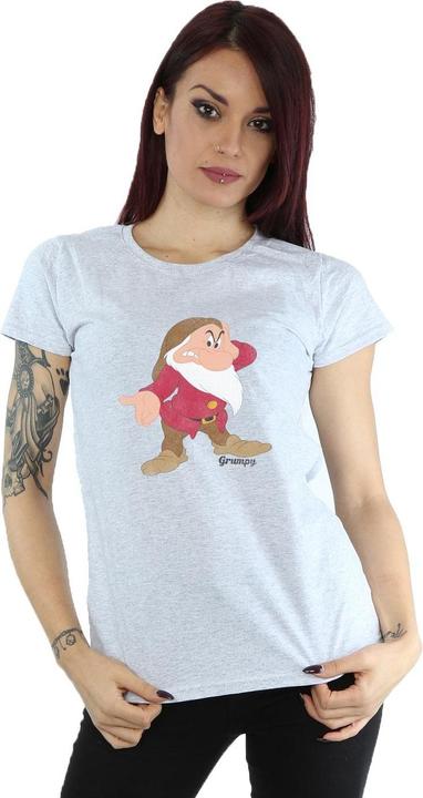 Image du produit Snow White Femme/Les femmes - T-shirt classique grincheux en laine chinée (S)