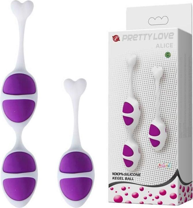 Pretty Love Hübsche Liebe Oval geformte Kegelkugeln Lila