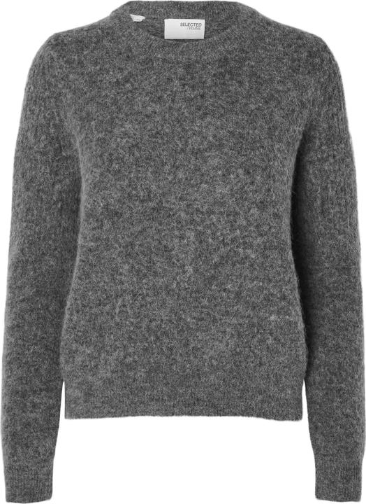 Actual product image Selected Femme Slfsia Ras Ls Knit O-Neck Noos (M)