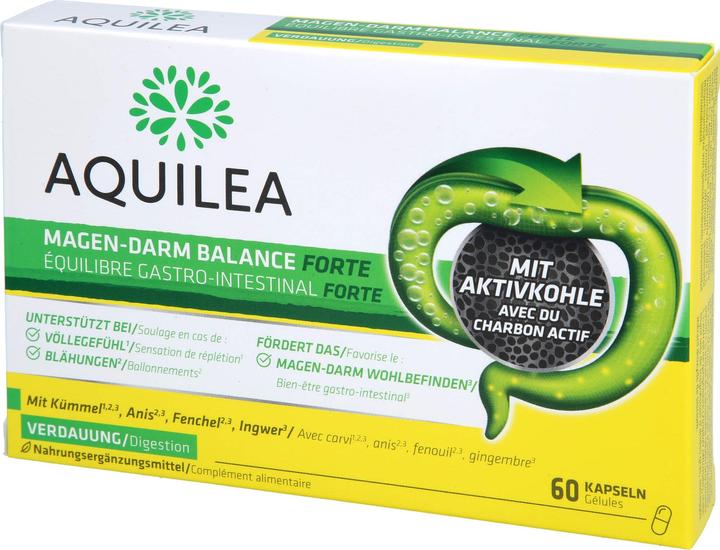 Actual product image Aquilea Magen-Darm Balance Forte Kapsel (60 Piece, Capsules, 50 g)