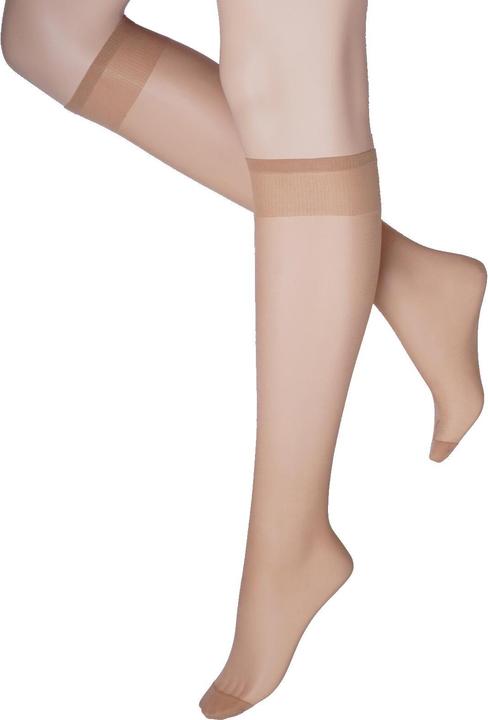 Actual product image Levee Stretch 15 (6 x 2 pairs) fine knee highs, colour 239 summer, size one size (15 DEN, One size)