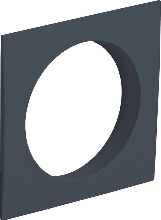 Junie Push-Lock cylinder rose square, plastic anthracite grey