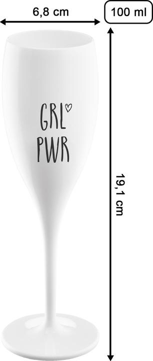 Produktbild Koziol Grl Pwr (10 cl, 1 Gläser, Sektgläser)