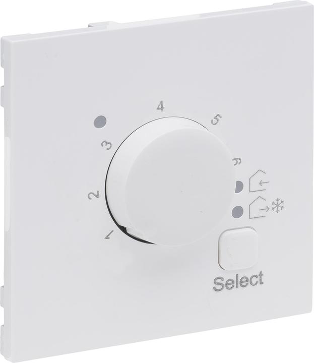 Legrand SEANO cover for electronic room thermostat, ultra white, 765151