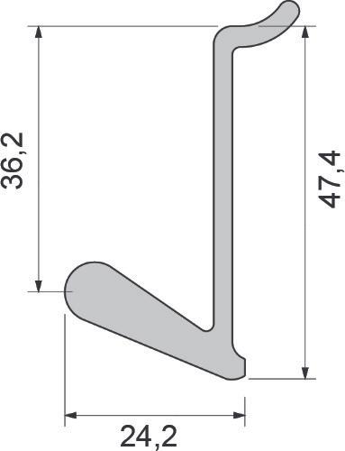 Produktbild OK-Line Einhängehaken Wall System