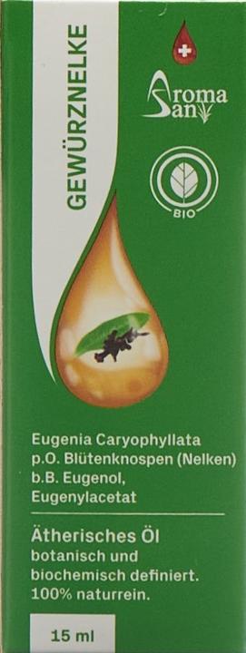Image du produit AromaSan Clou de girofle Huile essentielle bio (15ml)