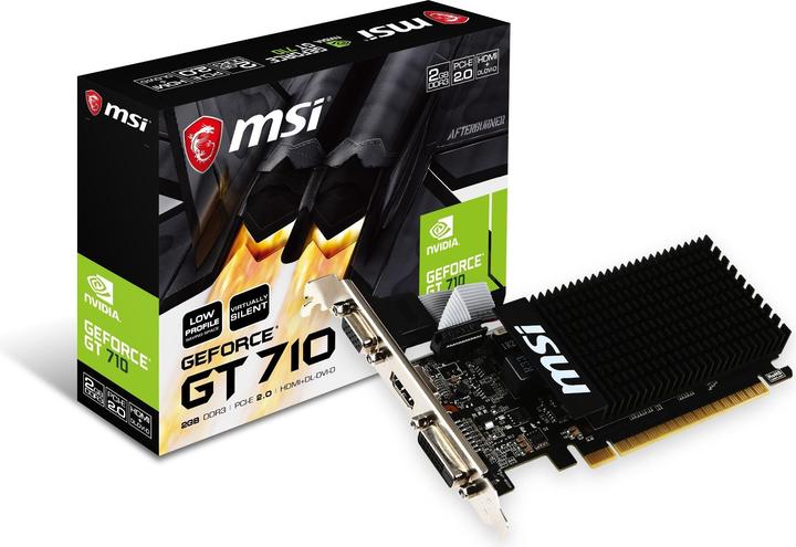 Actual product image MSI GeForce GT 710 2GD3H LP (2 GB)