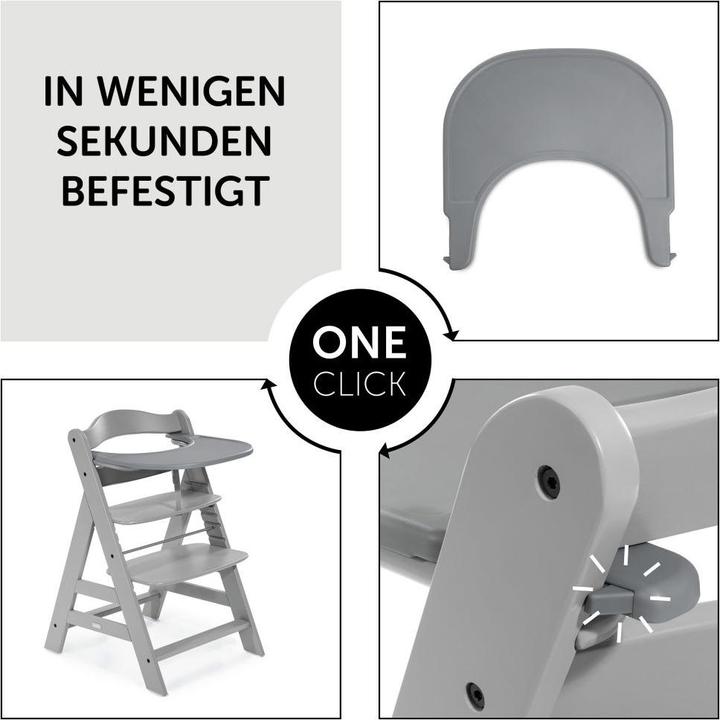 Actual product image Hauck Highchair accessories 5-piece dining tray set for Alpha Plus - Click Tray +