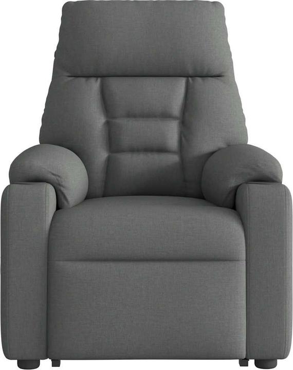 Actual product image VidaXL Massage chair with stand-up aid dark grey fabric