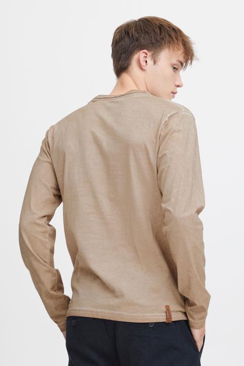 Actual product image Solid Tinox Men's Longsleeve With V-Neck Made Of 100% Cotton (L)